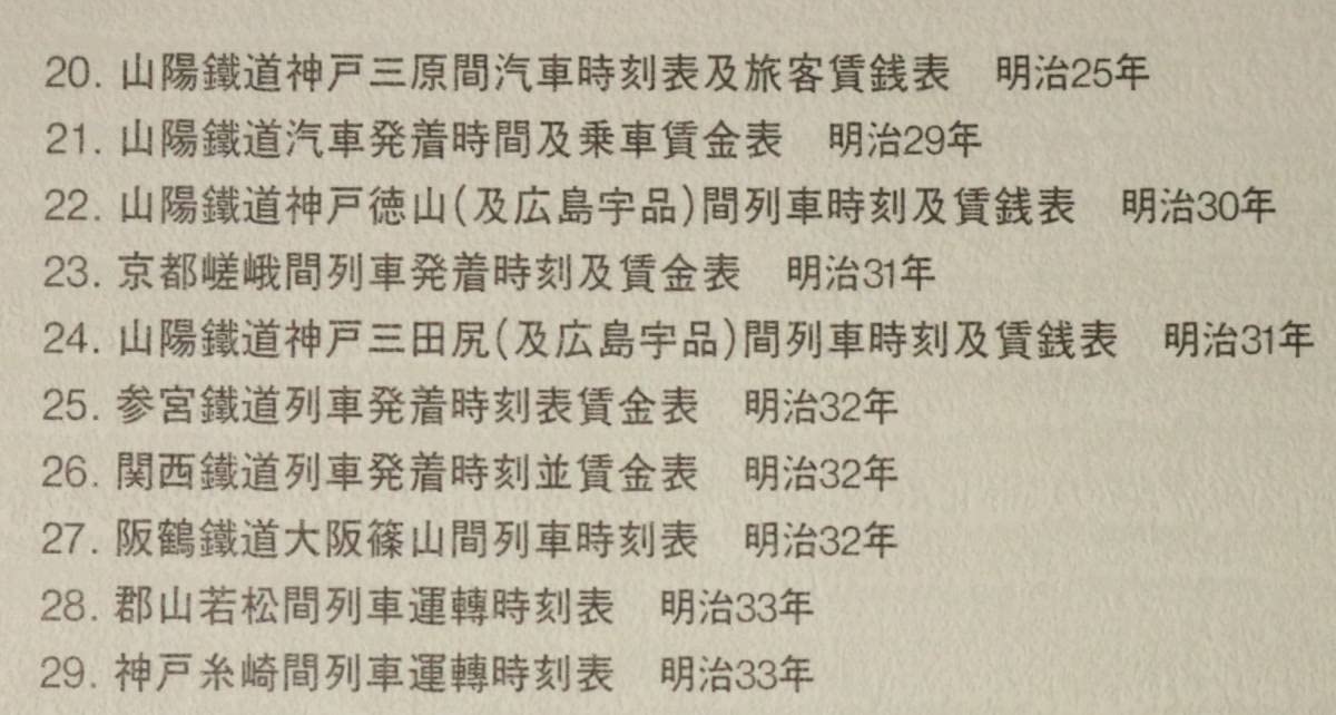 Amazon.co.jp: 明治鉄道開業時刻表(復刻版) 大型図版38枚封筒入 別冊